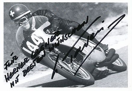 Luigi Taveri † 2018  Motorrad Sport Autogrammkarte original signiert 