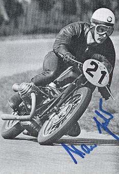 Walter Zeller † 1995  Motorrad Sport Autogrammkarte original signiert 