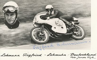 Siegfried Lohmann †  Motorrad Sport Autogrammkarte  original signiert 