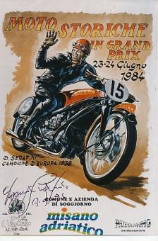 Dorino Serafini † 2000  Motorrad Sport Autogramm Foto original signiert 