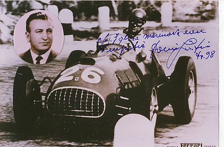 Dorino Serafini † 2000  Formel 1 & Motorrad Sport Autogramm Foto original signiert 