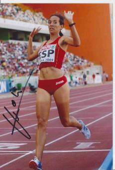 Dolores Checa  Spanien  Leichtathletik Autogramm Foto original signiert 