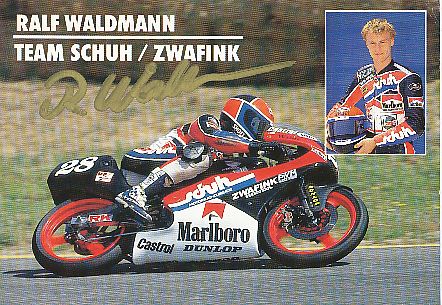 Ralf Waldmann † 2018  Motorrad Sport Autogrammkarte  original signiert 