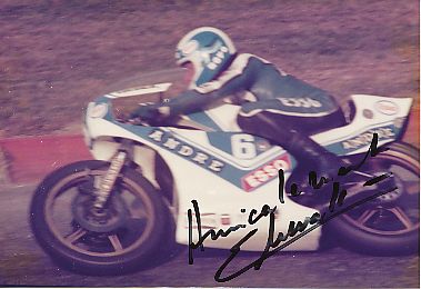 Olivier Chevallier † 1980  Frankreich  Motorrad Sport Autogramm Foto original signiert 