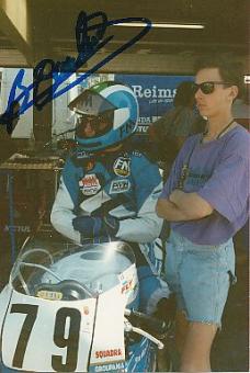 Bruno Bonhuil † 2005  Frankreich  Motorrad Sport Autogramm Foto original signiert 