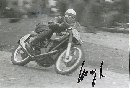 Kurt Knopf  † NSU  Motorrad Sport Autogramm Foto original signiert 