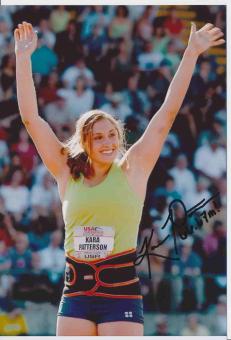 Kara Patterson  USA  Leichtathletik Autogramm Foto original signiert 