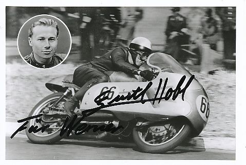 August Hobl  DKW   Motorrad Sport Autogramm Foto original signiert 