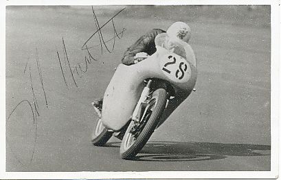 John Hartle  † 1968  GB  Motorrad Sport Autogramm Foto original signiert 