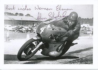 Alan Shepherd  † 2007  GB  Motorrad Sport Autogramm Foto original signiert 