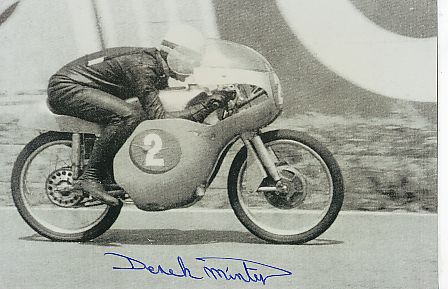 Derek Minter  † 2015  GB  Motorrad Sport Autogramm Foto original signiert 
