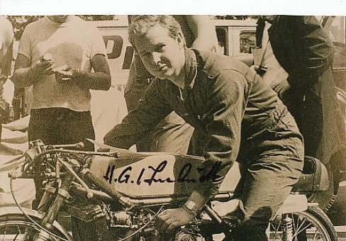 Hans Georg Anscheidt  Motorrad Sport Autogramm Foto original signiert 