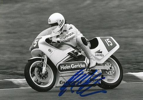 Klaus Klein † 1987 Motorrad Sport Autogramm Foto original signiert 