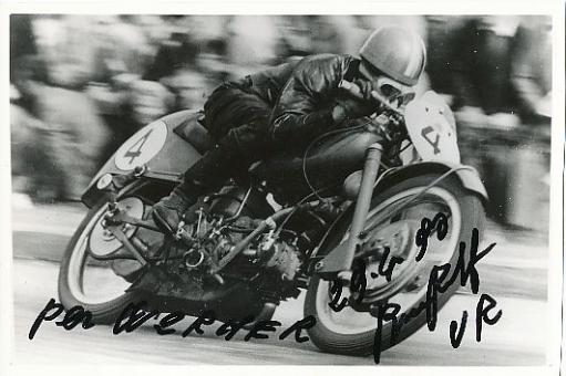 Bruno Ruffo † 2007  Italien  3 x Weltmeister  Motorrad Sport Autogramm Foto original signiert 