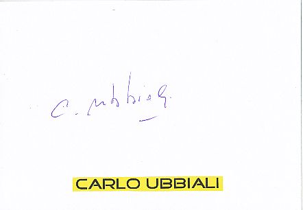 Carlo Ubbiali † 2020 Italien  9 x Weltmeister  Motorrad Sport Autogramm Karte  original signiert 