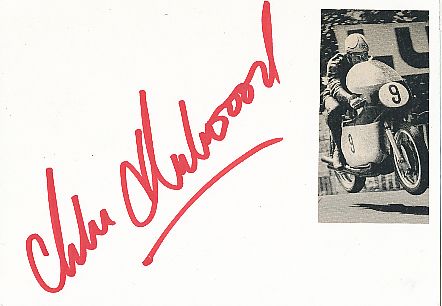 Mike Hailwood † 1981  GB  Motorrad Sport Autogramm Karte  original signiert 