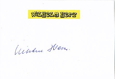 Wilhelm Herz † 1998 NSU  Motorrad Sport Autogramm Karte  original signiert 