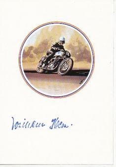 Wilhelm Herz † 1998 NSU  Motorrad Sport Autogramm Karte  original signiert 