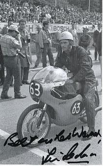 Jim Redman  GB 6 x Weltmeister  Motorrad Sport Autogramm Bild  original signiert 
