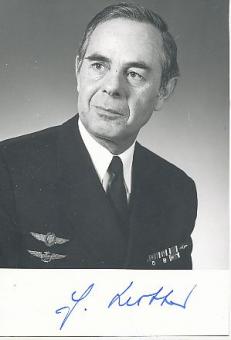 Günter Luther † 1997  Admiral  Bundeswehr Militär Autogrammkarte  original signiert 
