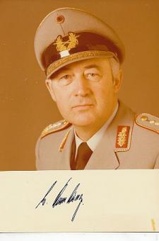Wolfgang Altenburg  Generalinspekteur  Bundeswehr Militär Autogramm Foto  original signiert 