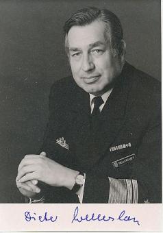 Dieter Wellershoff † 2005  Admiral  Generalinspekteur  Bundeswehr Militär Autogramm Foto  original signiert 
