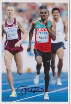 Jackson Kivuva  Kenia  Leichtathletik Autogramm Foto original signiert 