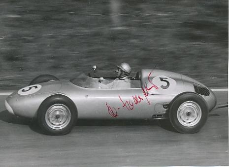 Hans Herrmann  Mercedes  Formel 1 Auto Motorsport  Autogramm Foto original signiert 