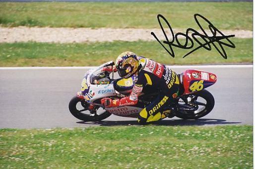 Valentino Rossi  Italien 9 x Weltmeister Motorrad Sport Autogramm Foto original signiert 