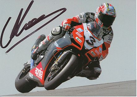 Max Biaggi  Italien  4 x Weltmeister Motorrad Sport Autogrammkarte original signiert 