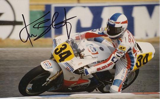 Kevin Schwantz  USA  1993  Weltmeister Motorrad Sport Autogramm Foto original signiert 