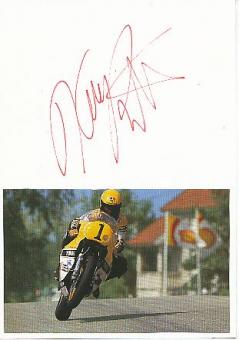 Kenny Roberts Senior  USA 3 x Weltmeister Motorrad Sport Autogramm Karte  original signiert 
