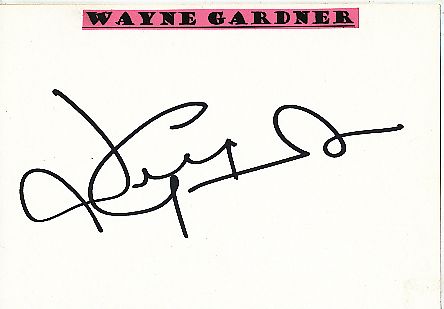 Wayne Gardner  Australien 1987 Weltmeister Motorrad Sport Autogramm Karte  original signiert 