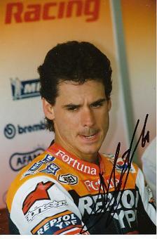 Alex Crivile  Spanien  2 x   Weltmeister Motorrad Sport Autogramm Foto original signiert 