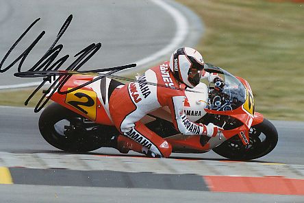 Wayne Rainey  USA  3 x  Weltmeister Motorrad Sport Autogramm Foto original signiert 