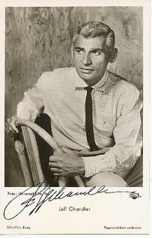 Jeff Chandler † 1961  Film & TV Autogrammkarte original signiert 