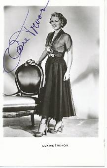 Claire Trevor † 2000  Film & TV Autogrammkarte original signiert 