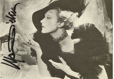 Marlene Dietrich † 1992  Film & TV Autogrammkarte original signiert 