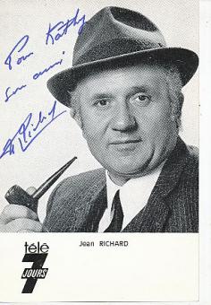 Jean Richard † 2001  Film & TV Autogrammkarte original signiert 