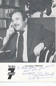 Jean Marc Thibault † 2017  Film & TV Autogrammkarte original signiert 