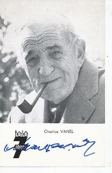 Charles Vanel † 1989  Film & TV Autogrammkarte original signiert 