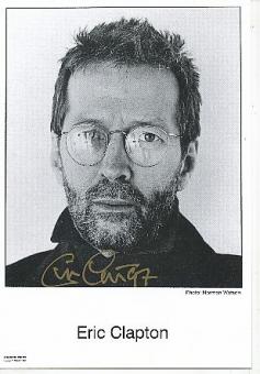 Eric Clapton  1997  Musik Autogrammkarte original signiert 