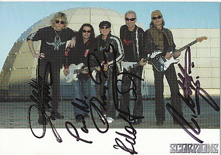 Scorpions  Musik Autogrammkarte original signiert 