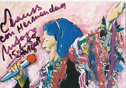 Mercedes Sosa † 2009  Musik Autogrammkarte original signiert 