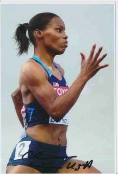 Charonda Williams  USA  Leichtathletik Autogramm Foto original signiert 