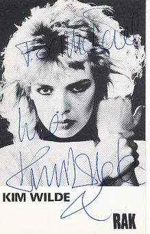 Kim Wilde  Musik Autogrammkarte original signiert 
