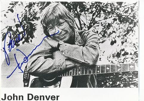 John Denver † 1997  Musik Autogramm Foto original signiert 
