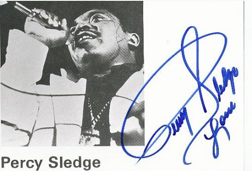 Percy Sledge † 2015  Musik Autogramm Foto original signiert 
