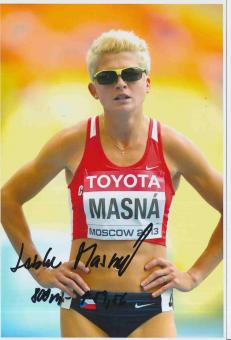 Lenka Masna  Tschechien  Leichtathletik Autogramm Foto original signiert 