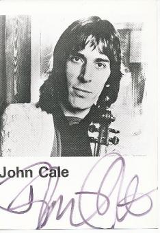 John Cale  The Velvet Underground  Musik Autogramm Foto original signiert 